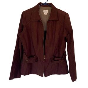 Dorby Women's Blazer Jacket With Shoulder Pads Size 12